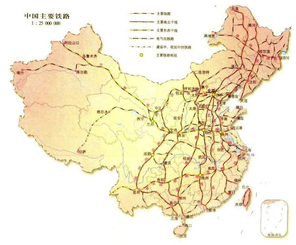 铁路地图最新,最新铁路地图概览，纵横交错的中国铁路网